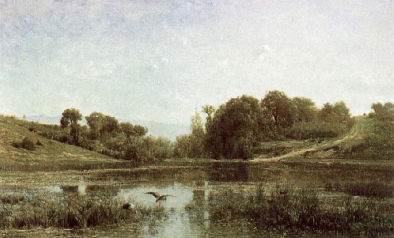 Charles Francois Daubigny The Pool at Gylieu China oil painting art
